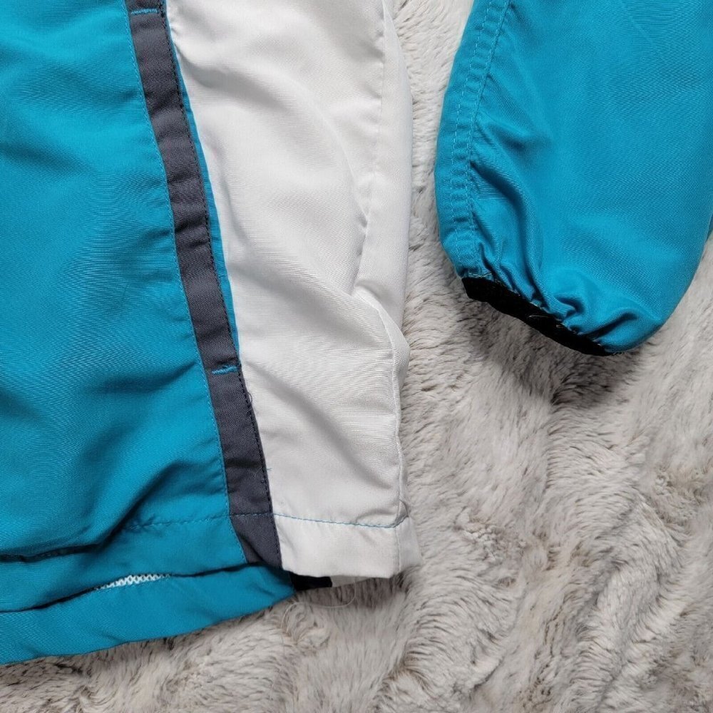 Vintage Wilson Blue White Full Zip Track Windbreaker Jacket Size S - Picture 7 of 13